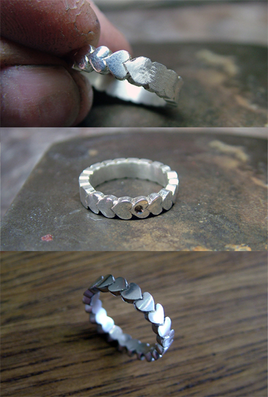 Heart ring WIP FB