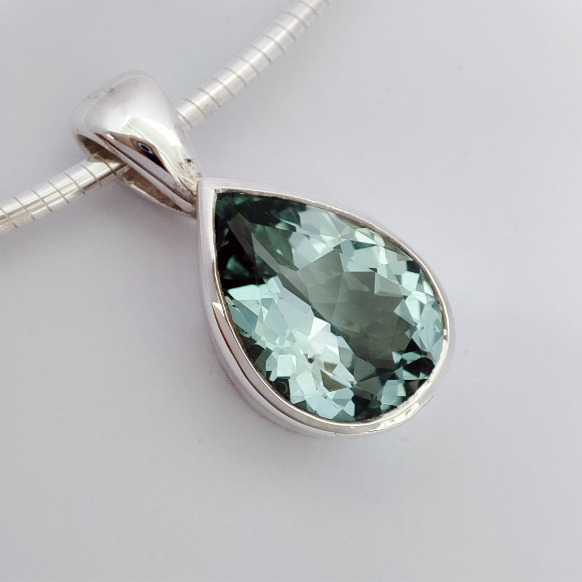 Green Amethyst Pendant