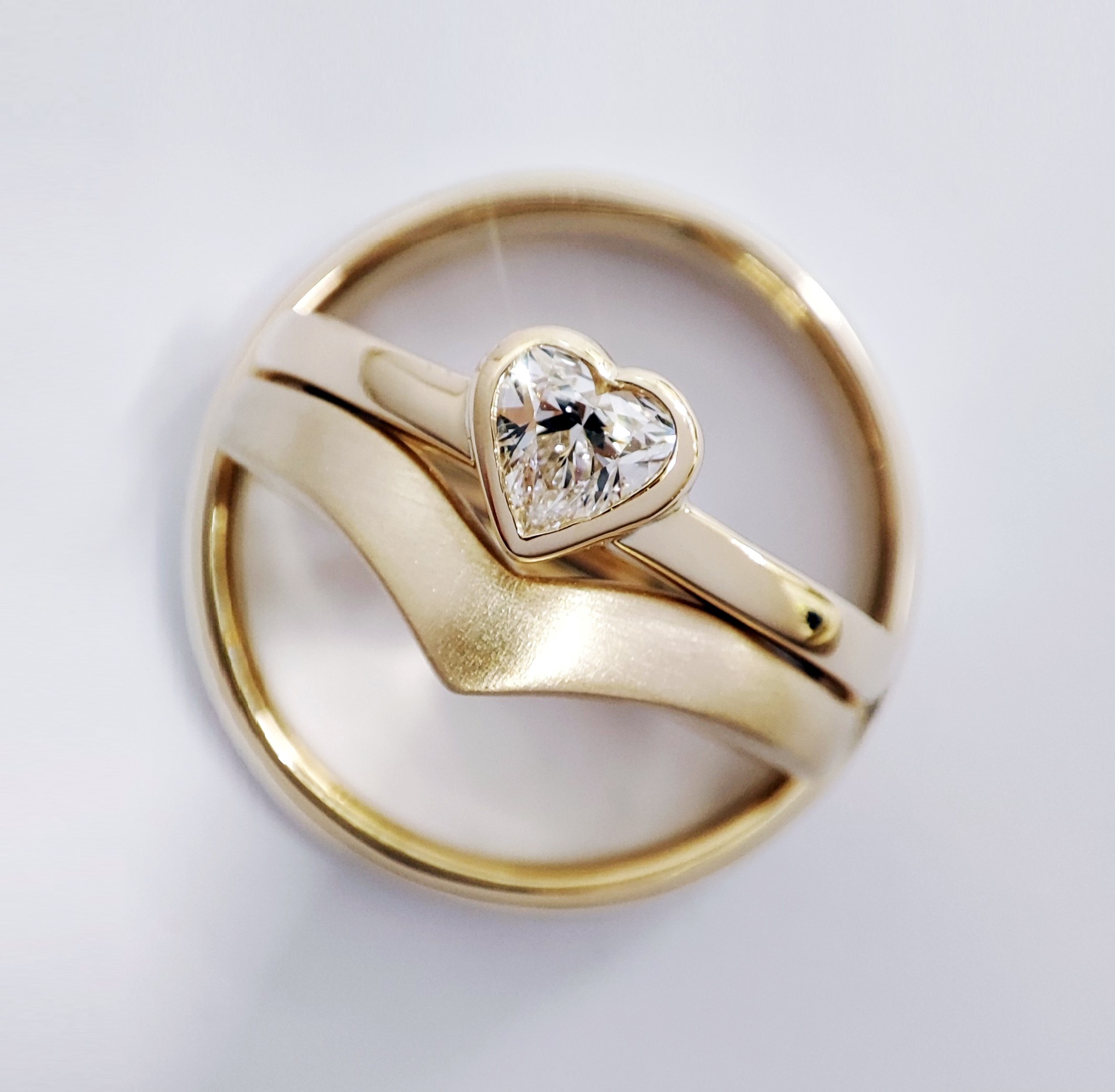 Heart Cut Diamond Engagement Ring