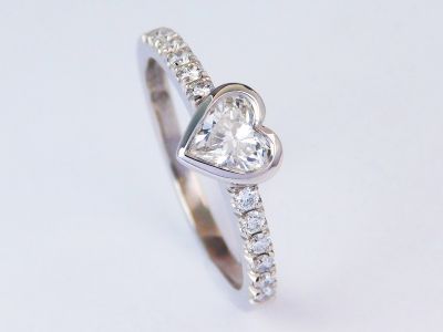 Diamond Heart Ring