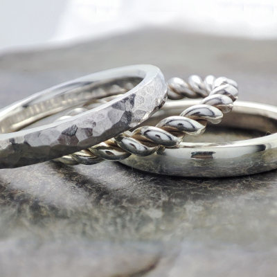 Silver Stacking Rings Full Set