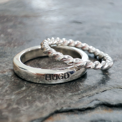 Silver Stacking Rings