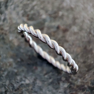 Silver Twisted Ring